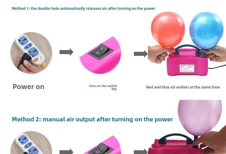 Electric balloon pump balloon blowing machine