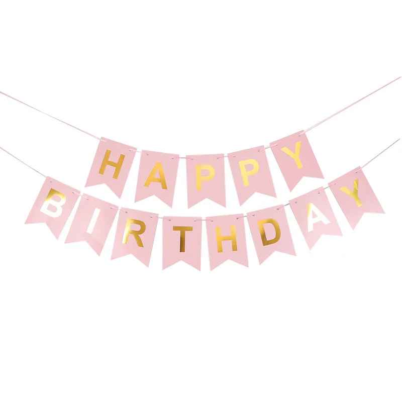 NEW Happy Birthday Banner 1 Set English Alphabet