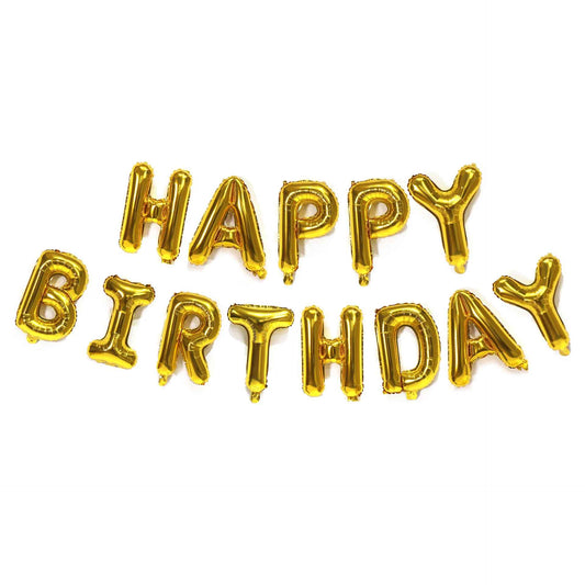 16inch Happy Birthday Letter Foil Balloons