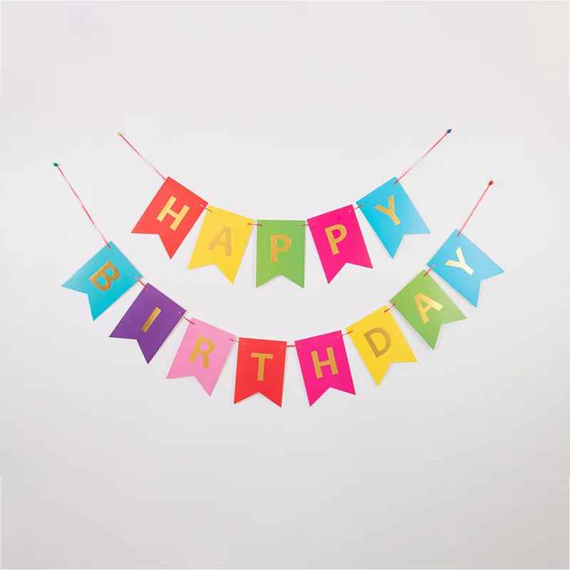 NEW Happy Birthday Banner 1 Set English Alphabet