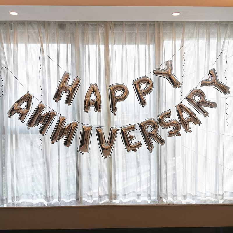 Happy Anniversary foil Balloons Decoration