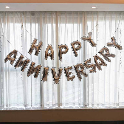 Happy Anniversary foil Balloons Decoration