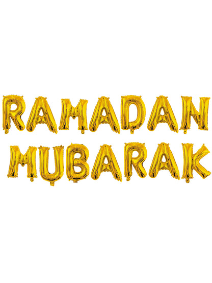 16inch Ramadan Mubarak Letter Foil Balloons