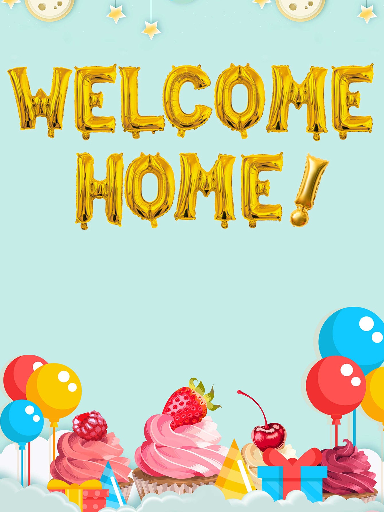 16 Inch Welcome Home  Letter  foil Balloons