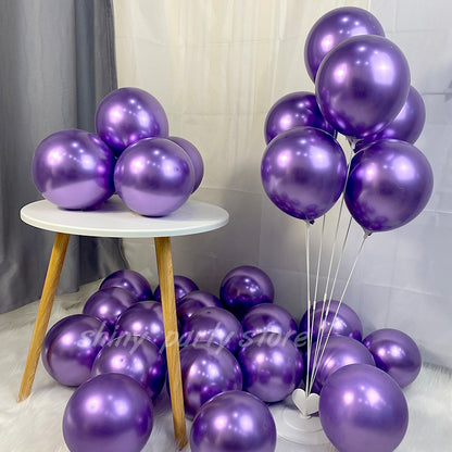 25/50 Metallic Ballon Birthday for Party