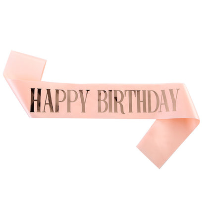 1pc Happy Birthday shoulder strap