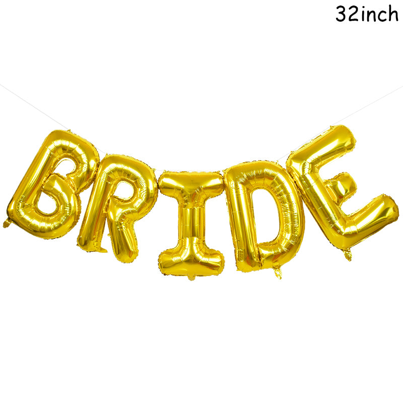 Beide To Be Love  Bride  Foil Balloons Wedding Decoration