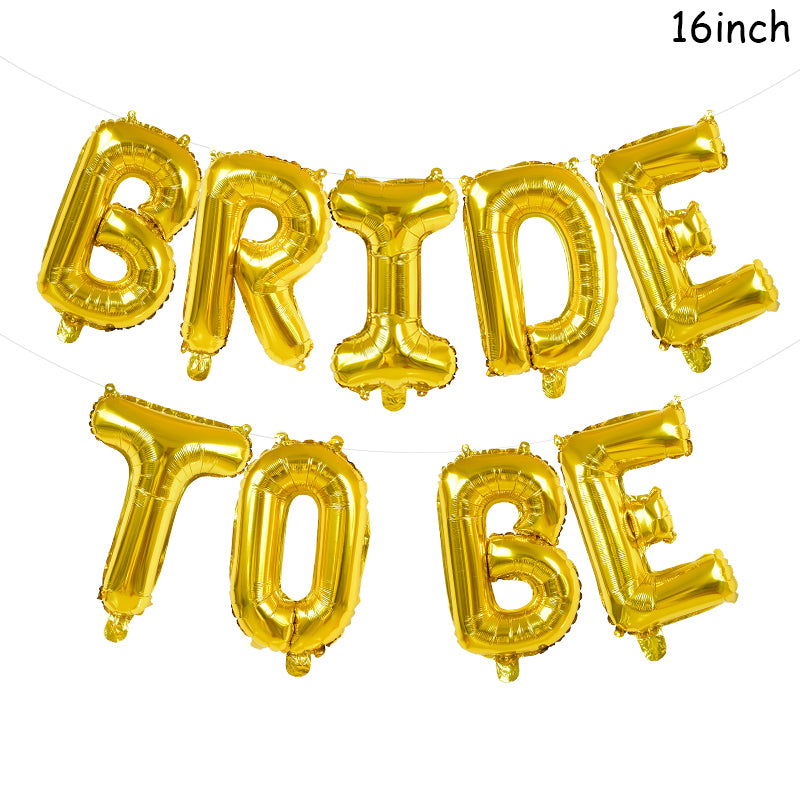 Beide To Be Love  Bride  Foil Balloons Wedding Decoration