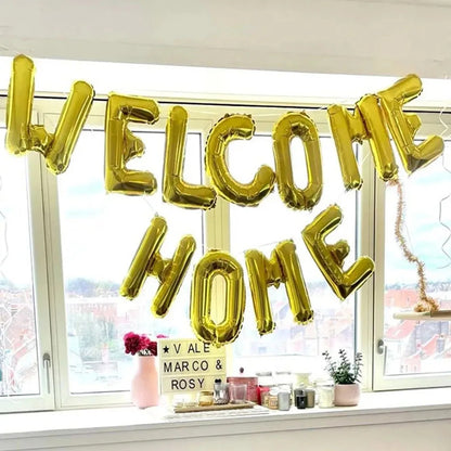 16 Inch Welcome Home  Letter  foil Balloons