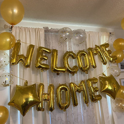 16 Inch Welcome Home  Letter  foil Balloons